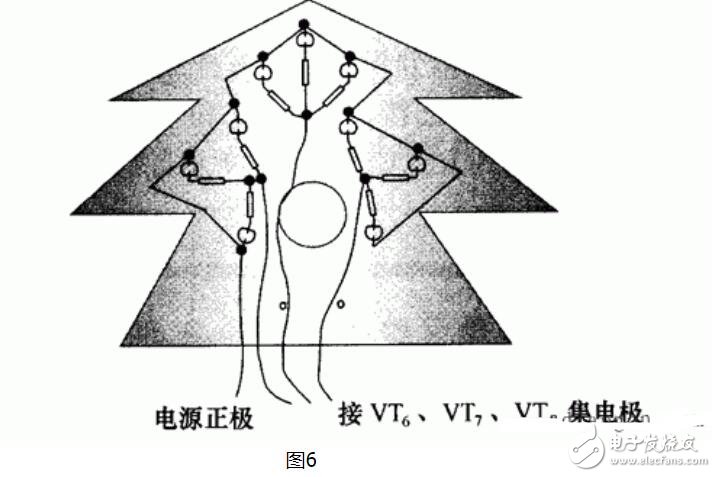 用電路制作圣誕樹