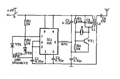 无线遥控器电路图制作