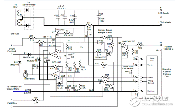 On Semi公司推出了LED驅(qū)動器評估板NCL30051電路解決方案