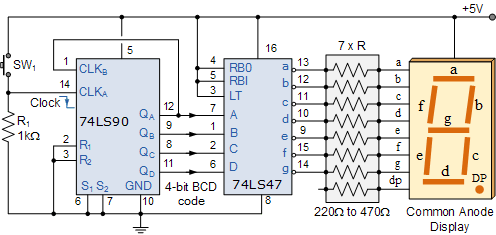 BCD计数器电路分析