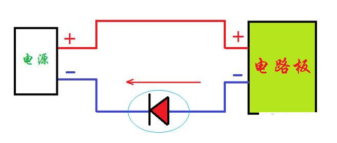 保护电路怎么在电路板中加肖特基二极管