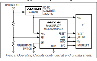 max706x和max706ax及max708x系列微处理器的数据手册免费下载