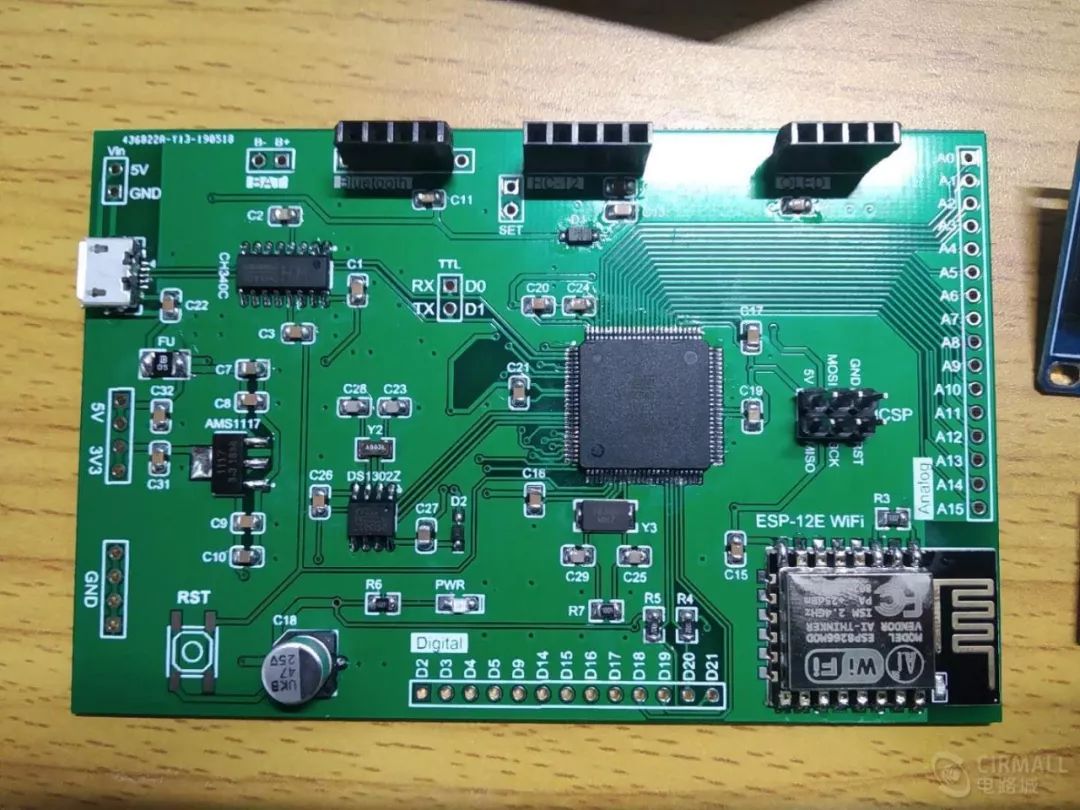 自制arduino mega2560开发板电路图和pcb