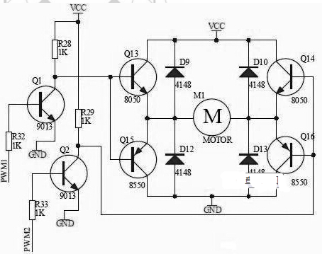 12v直流电机驱动电路