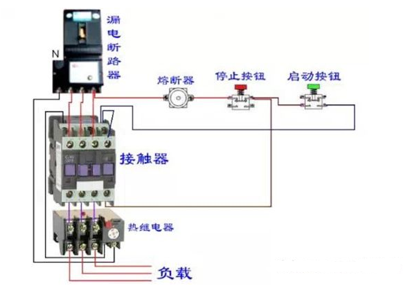 中間繼電器接線圖