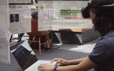 微软发布最新关于头戴式VR多屏显示技术