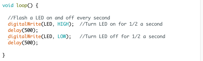 led