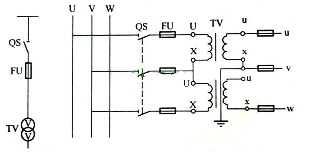 电压互感器的接线