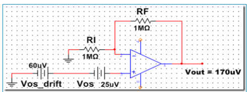 輸入失調電壓Vos及溫漂