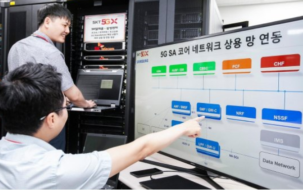韩国SK电信与三星电子成功实现了基于5G的数据通...