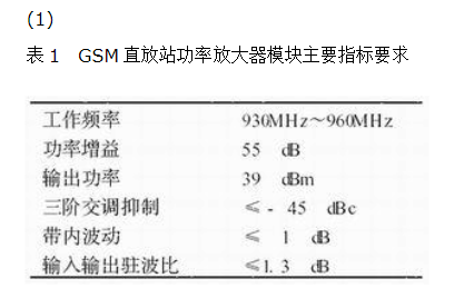 射頻功率放大器模塊的設計與實現?