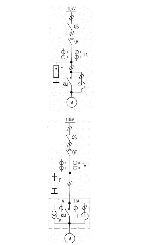 高壓電動機(jī)啟動裝置線路工作原理