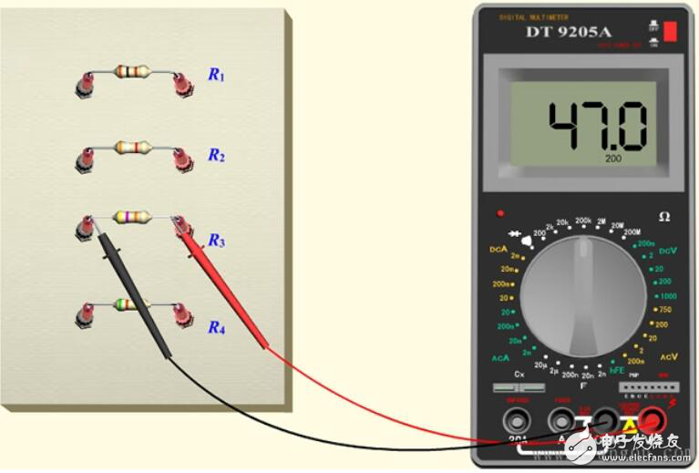 万用表测直流电阻方法