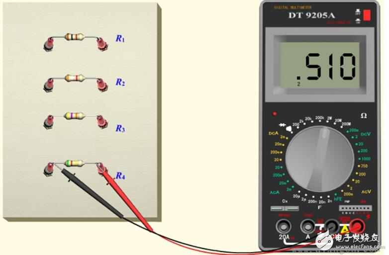 万用表测直流电阻方法