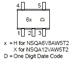 NSQA6V8A 低电容电涌保护器阵列