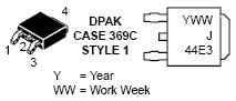 MJD44E3 10 A 80 V NPN达林顿...