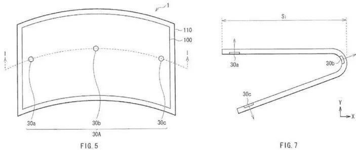 索尼柔性屏新专利，内置三个不同传感器