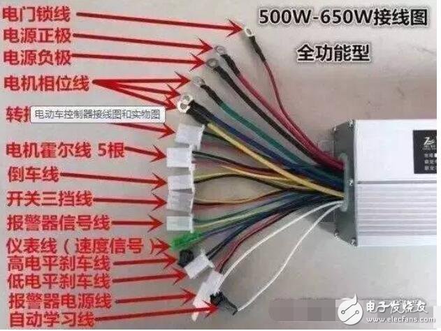 电动车控制器接线图电动车控制器接线方法