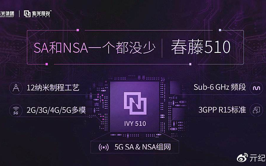 展銳春藤510:SA 和 NSA,一個都沒少