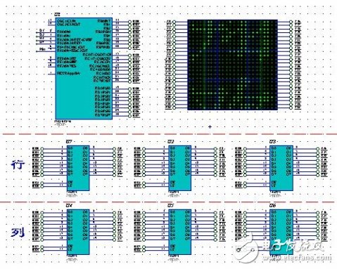 PIC16F877A單片機對24X24點點陣屏的驅動設計