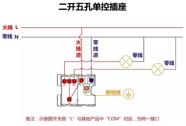 17種開關類型接線方法圖解