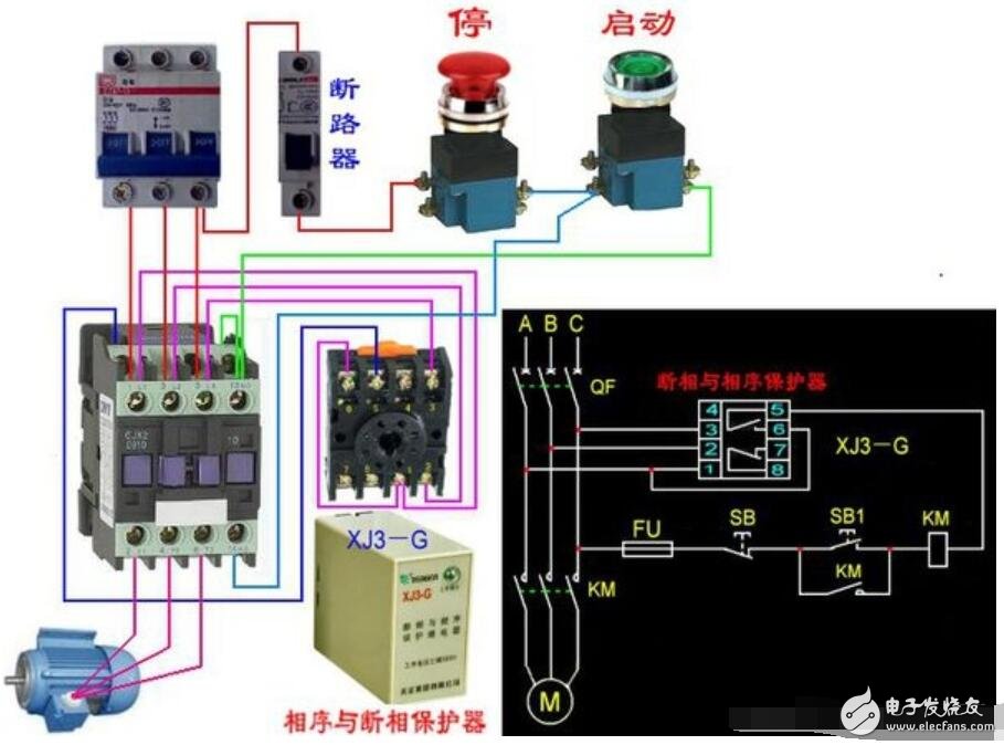 一文看懂斷相保護器接線圖解說明