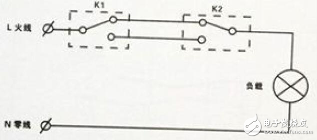 单开双控开关怎么接线