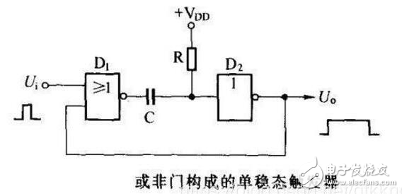 单稳态触发器延迟电路