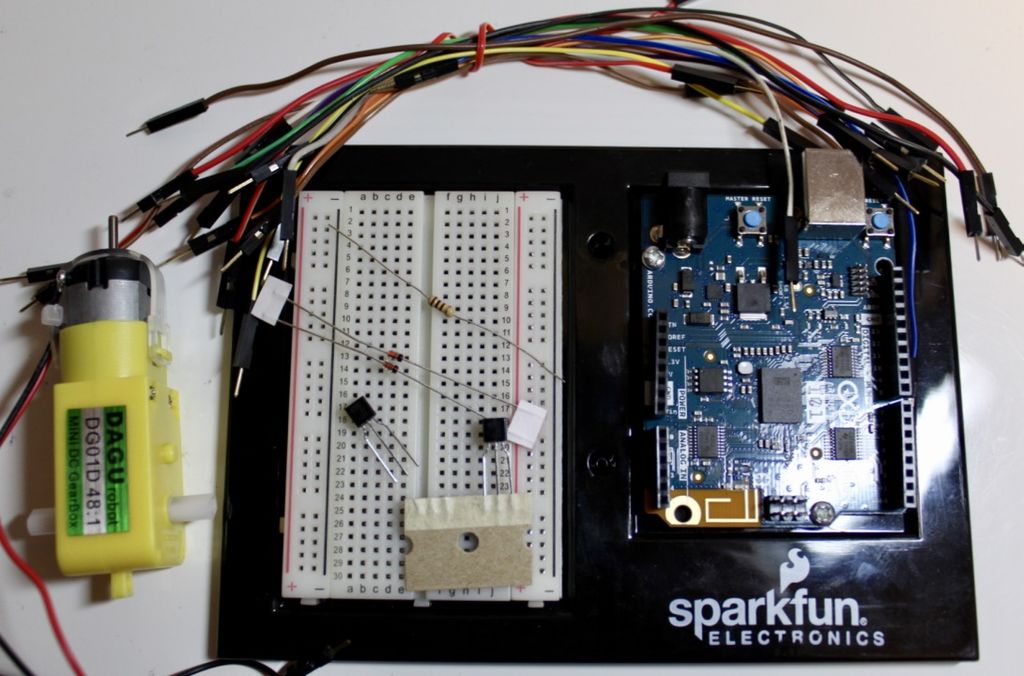 怎样在Arduino上控制电机和NPN晶体管