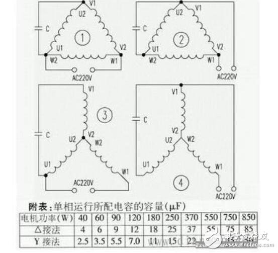 380v改220v电机接线图