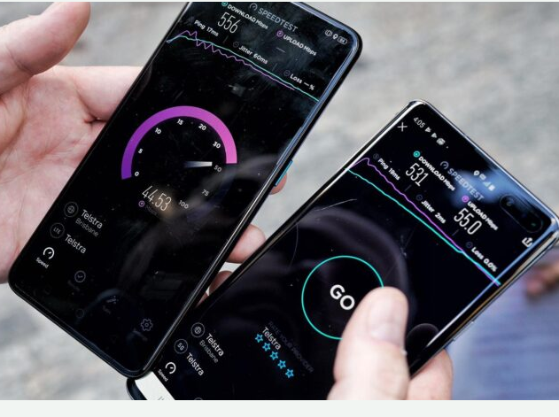 OPPO Reno手机的5G下行速度达到了681Mbps位居测试5G手机的榜首