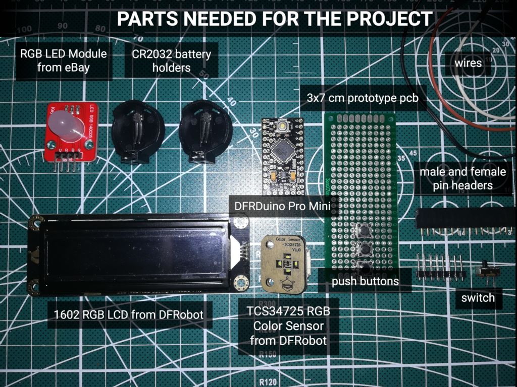 Arduino颜色选择器的制作