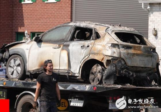 现代Kona电动版SUV在加拿大魁北克省蒙特利尔发生爆炸