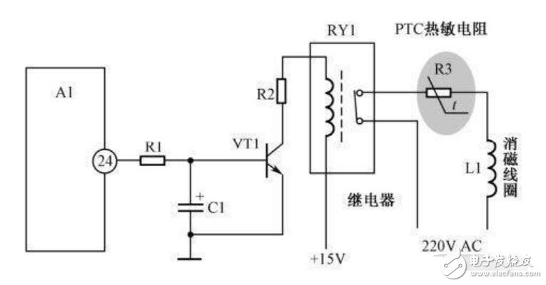 Ptc熱敏消磁電阻器電路分析