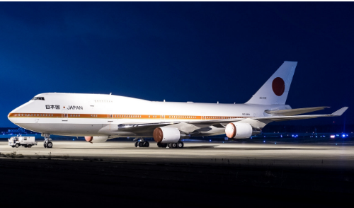 日本空军一号将是世界上飞行时数最低的波音747-400飞机之一