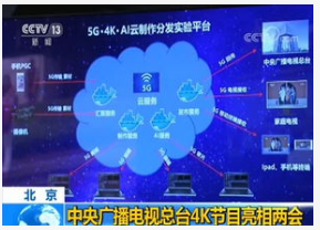 中央广播电视总台正式展示出了5G+4K+AI战略发展成果