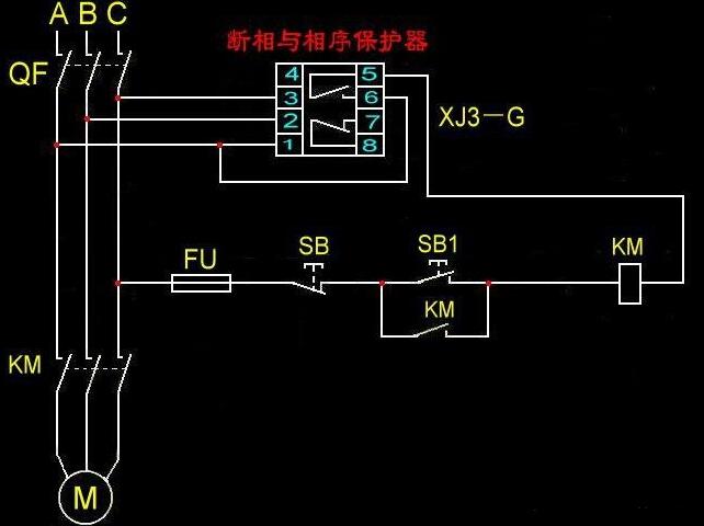 相序保护器工作