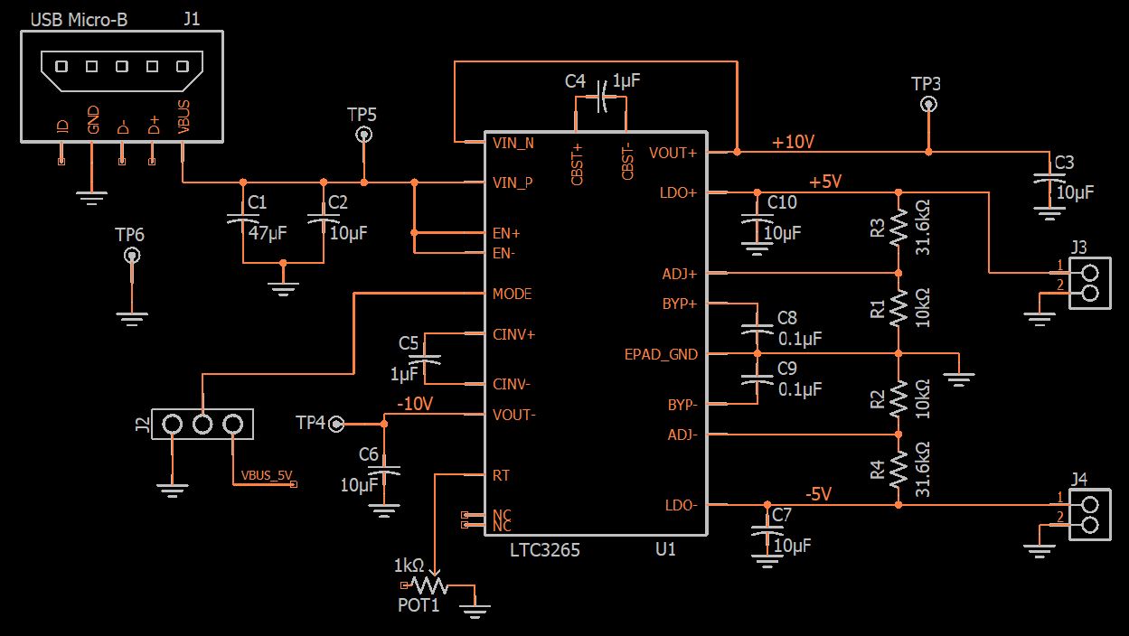 电荷泵双极电源的PCB布局是什么样子的