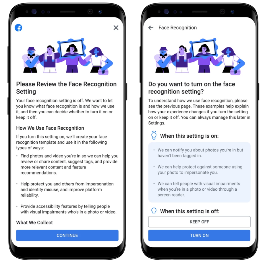 Facebook将向用户提示有关人脸识别功能的信...