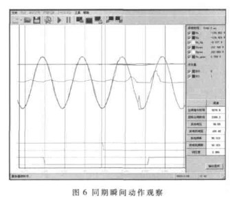 采用PAC产品实现发电机同期观察过程的检测