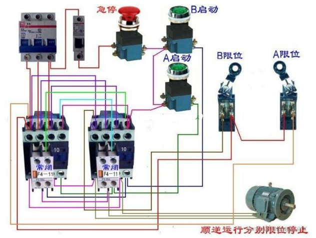 关于行程开关的接线方法