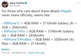 iPhone11系列确认全系标配4GB内存
