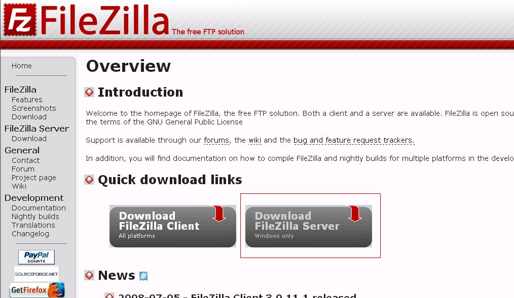 怎样使用Filezilla设置FTP服务器