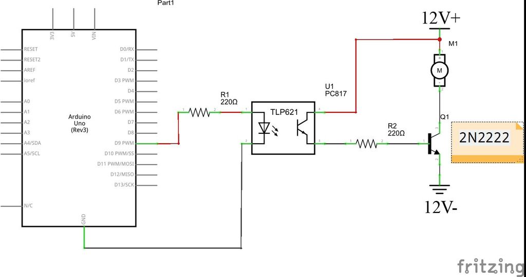 如何使用ARDUINO板隔离和控制12v PC风扇的速度