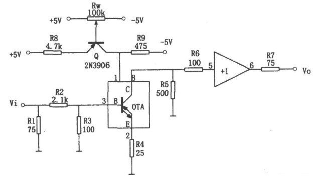宽带运算跨导放大器OPA660的特点及实现的电路原理分析