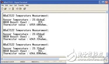 基于ADuC7122精密模拟微控制器的温度传感器电路设计