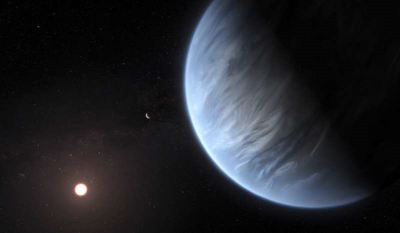 伦敦大学学院发现,系外行星K2-18b大气层含有水分,也是史上首次发现含水的宜居星球