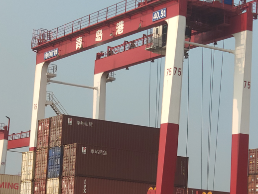 中国移动与华为助力青岛港前湾港港区成功实现了龙门...
