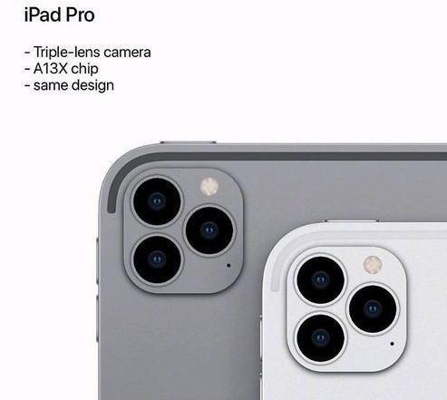 新款iPad Pro曝光采用了后置矩阵式三摄设计...