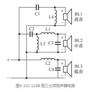 三分频扬声器电路图